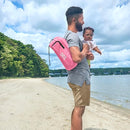 Bright Starts Pop 'N Sit Portable Booster, Indoor/Outdoor Use, Floor Seat with Feeding Tray, Pink, 6 Mos - 3 Yrs by TinyTreasures Baby Boutique