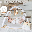 6-in-1 XL Play Mat & Play Gym, Baby Gym, Baby Activity Gym, Sensory Exploration and Motor Skill Development Toys (Sand) by TinyTreasures Baby Boutique