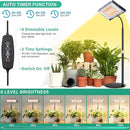 LBW Grow Light for Indoor Plants, 144 LED Full Spectrum Plant Light for Indoor Plants, Large Desk Grow Lamp with 4H/8H/12H Timer, 6-Level Brightness, Height Adjustable, Flexible Gooseneck by GreenHaven Gardens