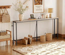 SUPERJARE 70 Inch Console Table with Outlet, Narrow Entryway Table for Living Room, Oak by CozyNest Decor