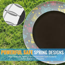 LAMERGE 55" 7-in-1 Round Trampoline for Kids Boys & Girls Ages 1-8, Indoor & Outdoor Trampoline for Fun, Adjustable Height Handrail ＆ Enclosed Safety Net ＆ Durable Designs for Toddlers Children by TinyTreasures Baby Boutique