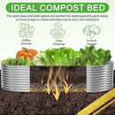2 Pack 4x2FT Tall Galvanized Raised Garden Bed Outdoor,Metal Garden Bed for Vegetables,Steel Raised Beds for Gardening,Above Ground Garden Box for Flower by CozyNest Decor