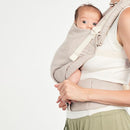 Baby Tula Linen Panel Free-to-Grow Baby Carrier - Adjustable, Comfortable, Newborn to Toddler Carrier - Ergonomic Fit for 7lbs to 45lbs - Plant-Based Fabric - Back & Front Carry Options - Sand (Tan) by TinyTreasures Baby Boutique