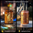 Fairy Solar Lanterns Outdoor Waterproof Hanging Butterfly Lights Hollow Out Metal Lantern Decorative Garden Graceful Light Christmas Decor for Patio,Landscape,Festival Gifts for Women Mom Grandma