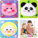 DIY Embroidery Doll Kit, Cartoon Animal Craft Sewing Kit for Kids, Felt Crafts, Beginner Sewing for Kids Ages 4-8 Plus - Helps Develop Fine Motor Skills (3PCS-Duck/Pig/Panda) by TinyTreasures Baby Boutique