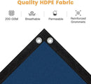 VICLLAX Shade Fabric Sun Shade Cloth with Every 2 FT Grommets for Patio Garden Pergola Cover Canopy 10x12 FT, Dark Blue by GreenHaven Gardens