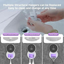 Toothbrush Holder and Cleaner Razor Holder and Dryer Auto Open/Close Cover Rechargeable Wall-Mounted Suitable for Most Toothbrushs by CozyNest Decor