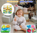 Wooden Creature Puzzles for Toddlers 2-4,Toddler Puzzle Ages 1-3, Montessori Educational Toys for 2 3 Years Old, Wood Learning Gifts for Preschool Kids Boys Girls by TinyTreasures Baby Boutique