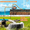 1.5 HP Portable Water Transfer Pump 1500 GPH Shallow Well Pump Garden Booster Sprinkler Pumps for Irrigation Lawn Farm Water Removal with Adapters, Orange by GreenHaven Gardens