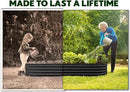 Galvanized Raised Garden Beds Outdoor // 8×2×1 ft Planter Raised Beds for Gardening, Vegetables, Flowers // Large Metal Garden Box (Black) // Patented Tool-Free Design by GreenHaven Gardens