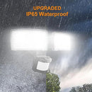 LEPOWER LED Security Lights Motion Sensor Light Outdoor, 30W 3200LM Motion Security Light, 5500K, IP65 Waterproof, 2 Head Motion Detector Flood Light for Garage, Yard, Porch, Black (Not Solar Powered) by GreenHaven Gardens
