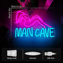 Man Cave Neon Signs Man Cave Neon Lights Sign USB Powered Dimmable LED Light for Bedroom Game Room Bar Pub Club Wall Decor Party by CozyNest Decor
