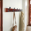 SKOLOO 36-Inch Cherry Wood Coat Rack Wall Mount with 6 Triple Hooks - Ideal for Family Entrances, Classrooms, and Pet Supplies Storage - Perfect Coat Hooks for Wall by CozyNest Decor