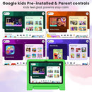 Kids Tablet 10.1 inch Android 14 Octa-Core 64GB 6000mAh Kids Space Parental Control 1280 * 800 HD Touchscreen Shockproof Case Dual Camera Gift for Toddler Children (Green) by TinyTreasures Baby Boutique