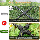 Upgraded 1/4" Drip Irrigation Fittings：60 Pieces Set-15 Couplings 15 Tees 5 Crosses 10 Elbows 10 End Plugs 5 Micro Dripper, Leak Free Barbed Locked Connectors for 1/4 Inch Irrigation Tubing by GreenHaven Gardens