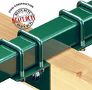 Swurfer Swing Set Conversion Bracket - No Tree, No Problem, Convert Your Swingset into a Swurfset, Heavy Duty Adjustable Horse Glider Attachment Bracket for Kids Ages 12 and Up, Up to 150lbs (Green) by TinyTreasures Baby Boutique