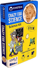 Einstein’s Crazy Egg Science LAB Science Kit for Kids. STEM for Boys & Girls Aged 8 and Above. 14 Exciting Experiments Inside. Detailed Picture Guide Included. by TinyTreasures Baby Boutique