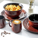 Hasense Coffee Mugs 8 oz, Ceramic Small Espresso Cups Set of 6, Mini Cups with Handle for Coffee, Tea and Cocoa, Modern Mugs for Mother's Day Gift, Dishwasher & Microwave Safe, Red by CozyNest Decor