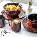 Hasense Ceramic Coffee Mugs Set of 4, 8 oz Small Coffee Cups, Porcelain Mug with Handle for Espresso, Tea, Milk and Cocoa, Ideal for Mother's Day Christmas Gift, Dishwasher & Microwave Safe, Red by CozyNest Decor