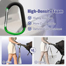 sprookber 6.7 Inch Large Stroller Hooks for Diaper Bags & Purses, Heavy Duty Mommy Hooks for Shopping, Grocery, Backpack – Baby Stroller Accessories, Set of 2 (Green) by TinyTreasures Baby Boutique