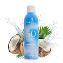 Florida Glow SPF 50 Sunscreen Spray - Hawaii 104 Reef Act & Florida Keys Compliant, Broad Spectrum, Water Resistant Sport Sun screen - Child Friendly PABA-Free & Oxybenzone Free (5.5 Fl Oz 1-Pack) by TinyTreasures Baby Boutique