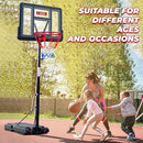 IGL Portable Basketball Hoop, 5.6-10FT Adjustable Basketball Goal System, 44 Inch Outdoor Basketball Hoop & Goals for Kids, Youth, and Adults in The Backyard, Driveway with PC Backboard by TinyTreasures Baby Boutique