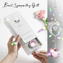 Sympathy Gift Modern Grief Gift for Lose of Loved Ones, Memorial Suncatcher with 40mm Crystal Ball, Sorry for Your Lose Rainbow Maker, Bereavement Gift Idea Angel Wings Design, Pink by GreenHaven Gardens