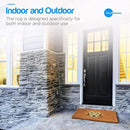 PLUS Haven Coco Coir Door Mat with Heavy Duty Backing, Natural Welcome Bull Dog Doormat, 17.5”x 30” for Entrance, Front Porch, Easy to Clean Entry Mat, Outdoor and Indoor Uses by CozyNest Decor