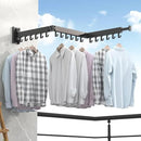 Clothes Drying Rack,Laundry Drying Rack Wall Mount, Space Saver Clothes Rack,Retractable,Collapsible(Tri-Fold), for Balcony,Laundry,Bathroom, Dark Grey Color,3z-g02 by CozyNest Decor