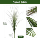 6PCS Fake Plants Artificial Wheat Grass Greenery Plastic Plants Fake Grass Artificial Plants for Outdoor Decor Artificial Grass Plant with Greenery Stems for Indoor Home Decoration 26.4" by CozyNest Decor