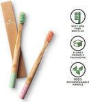 GREENZLA Kids Bamboo Toothbrushes, Natural Toothbrush Set, Soft Bristles, Durable Charcoal Wooden Brushes, Compostable Design for Toddlers and Children, 6 Pack by CozyNest Decor