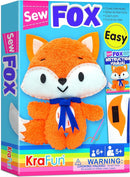KRAFUN Fox Animal Sewing Kit for Kids Beginner My First Art & Craft, Includes Fox Doll Stuffed Animal, Instructions & Plush Felt Materials for Learn to Sew, Embroidery, Age 7 8 9 10 11 12 by TinyTreasures Baby Boutique