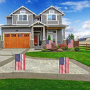 Therwen 12 Pack Garden Flag Stand 36.2 x 16.5 Yard Flag Holder Heavy Duty, with 3 Prong Base, Decorations,with Clip Spring Stoppers for Outdoor Garden Yard Lawn by GreenHaven Gardens