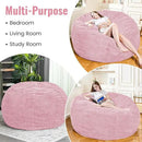 Large Bean Bag Chair, 5FT Giant Beanbag Chairs with Memory Foam Filled, Bean Bag Chairs for Adults, Ultra Soft Lazy Sofa for Living Room Bedroom (Pink) by CozyNest Decor