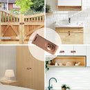 Alise Keyed Hasp Lock,3 Inch Safety Packlock Clasp Hasp Lock Latch with Lock,Door Hinge Lock with Keys Keyed Locking Hasp for Cabinets Closets Doors,Red Bronze by TinyTreasures Baby Boutique