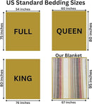 Alpaca Wool Throw Blanket | Super Soft, Lightweight, Breathable and Hypoallergenic | Non-Itchy or Scratchy (Beige Brown Varicolored, Queen (U.S. Standard)) by CozyNest Decor