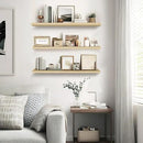 Floating Wall Shelves 3-Pack - 24-Inch Rustic Wooden Shelves for Storage and Décor, Easy Installation for Living Room, Bedroom, and Kitchen by CozyNest Decor