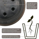 Sunnydaze 24-Inch Anjelica Large Plastic Pot for Plants - Outdoor Polyresin Round Planter with Drillable Drainage Holes - Rust - 2pk by GreenHaven Gardens