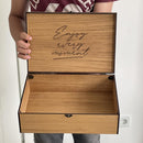 Personalized wooden name box for memories, keepsake Christmas gift, present for Him, Her, Boyfriend, Girlfriend, Baby Boy, Baby Girl, Brother, Sister, Guy, Groomsmen, Bride Friend for Birthday by TinyTreasures Baby Boutique