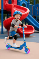 Scooter for Kids Ages 3+, 2 Wheels Kids Kick Scooter with Led Light Up & 3 Levels Adjustable, Lightweight Foldable for Boys&Girls by TinyTreasures Baby Boutique