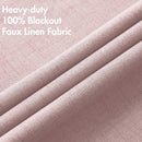 MIULEE Linen Texture 90 Inches Curtains for Bedroom 100% Blackout Thermal Insulated Pink Curtains Grommet Room Darkening Curtains/Draperies for Living Room Nursery 52x90 Inch (2 Panels) by TinyTreasures Baby Boutique