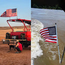 AZCOVER American Flag 12x18 Inch Boat Flag for Outside, 210D Small American Flags Double Sided with Embroidered Stars Sewn Stipes and Brass Grommets for Marine Yacht UTV by GreenHaven Gardens
