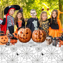 2 Pcs Halloween Tablecloth - Plastic Halloweens Spider Webs Table Cloth, White Disposable Rectangle Spiderweb Table Cover for Halloween Party Decorations Supplies Favors Tables Decor, 108 x 54 Inch by CozyNest Decor