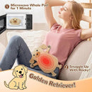 Microwave Heating Pad for Pain Relief, 16" x 11" Microwavable Heating Pads for Cramps, Back Pain, Neck Shoulder, Muscles, Knee, Joints, Natural Heat Pack Moist Heat, Golden Retriever by CozyNest Decor