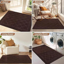 BEQHAUSE Dirt Trapper Door Mat 32" x 48", Doormat Non-Slip Entryway Rugs Washable, Dog Door Mat Stain Resistant and Absorbent Welcome Floor Mat for Front Back Door, Muddy Wet Shoes & Paws, Brown by CozyNest Decor