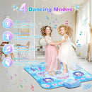 Dance Mat for 3-12 Year Old Girls, Frozen Toys Electronic Dance Pad with 8 Button & Wireless Bluetooth, Music Game Birthday for Kids Ages 3 4 5 6 7 8 9 10+ by TinyTreasures Baby Boutique