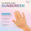 Kid's Sunscreen Starter Kit – Tinted Mineral Sunscreen for Face & Body with SPF 30, Shade Brush, Travel Bag & UV Card – Non-Nano Zinc, Reef Safe, Water Resistant & Hypoallergenic Skin Care by TinyTreasures Baby Boutique