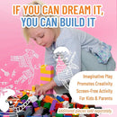 Strictly Briks Classic Brick Starter Kit – 96 Gray 2x4 Stud Pieces - Creative Building Set for Ages 3+ - Compatible with Major Brick Brands by TinyTreasures Baby Boutique