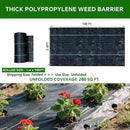 Weed Barrier Landscape Fabric Heavy Duty,3.2 OZ Premium Garden Weed Blocker Fabric for Weed Control, Plastic Ground Cover with Woven Weed Cloth,Durable Landscaping Fabric (2.8 X 100FT) by GreenHaven Gardens