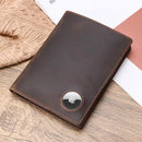 Polare Luxury RFID Blocking Leather Passport Holder Travel Wallet For Men and Women (Dark Brown with AirTag Slot) by TinyTreasures Baby Boutique